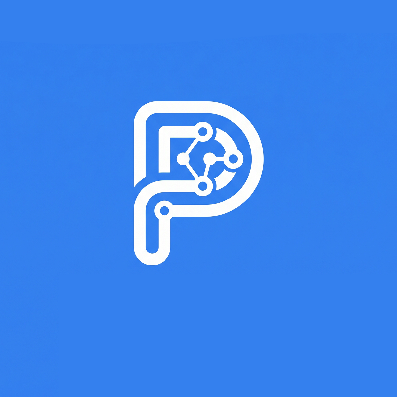 Logo do PlanksNet em azul com símbolo de inteligência artificial