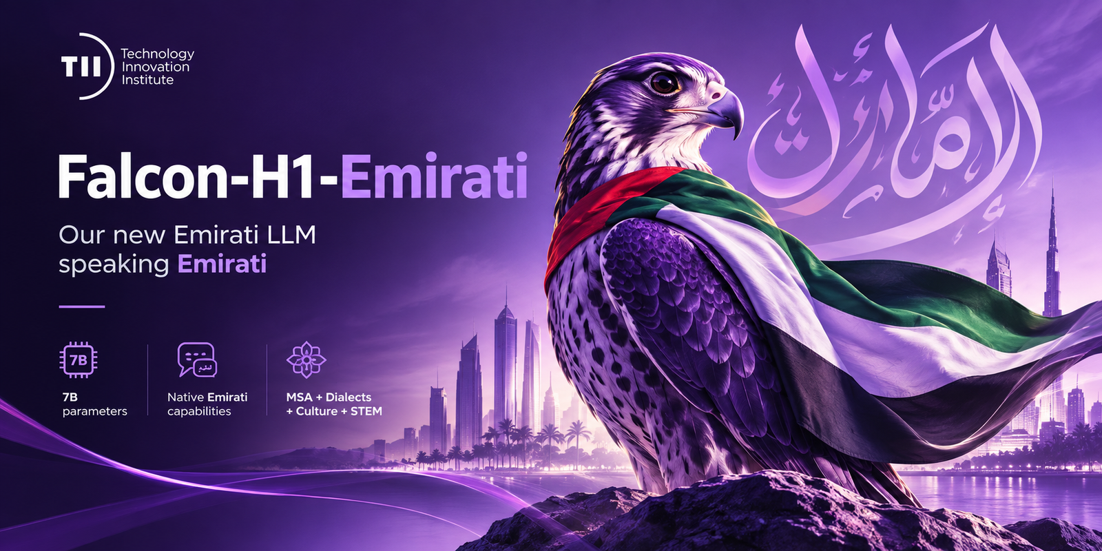 Falcon-Emirati-7B: modelo da TII aprende o dialeto e a cultura dos Emirados