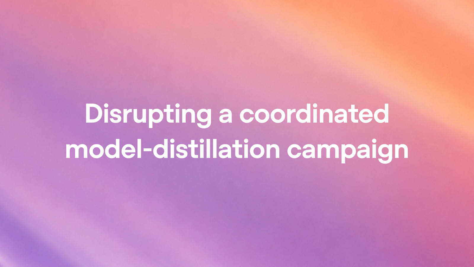 OpenAI interrompe campanha coordenada de distilação de modelos